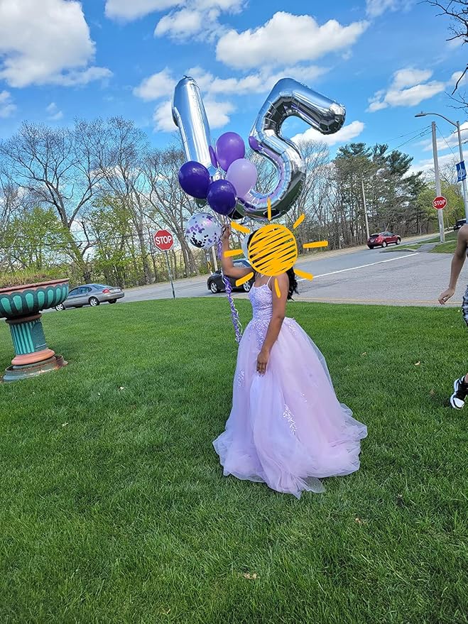 Number Balloons 25 Balloon 40 inch Silver - Image 5