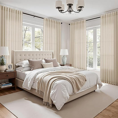 Nanspring Modern Farmhouse Decor Curtains 96 Inches Long - Image 7