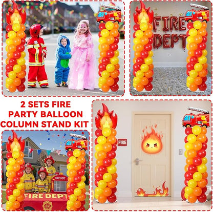 2 Sets Fire Party Balloon Column Stand Kit - Image 6