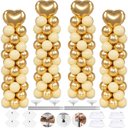 4 Sets Balloon Column Stand Kit by Toosci