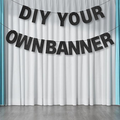 DIY Banner Kit with Letters Glitter Banner Letters Customizable Birthday - Image 5