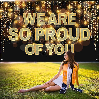 KatchOn We Are So Proud of You Banner 72x44 Inch | Graduation Decorations 2026 - Image 6