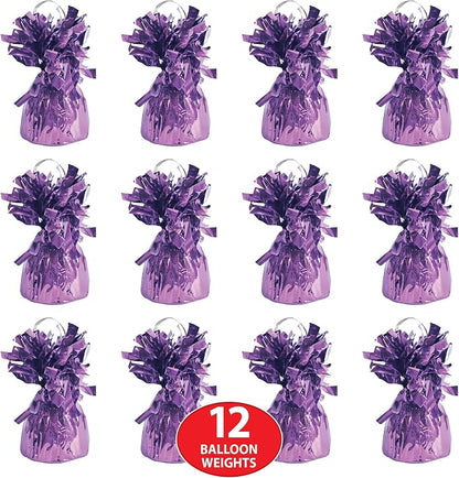 Beistle Metallic Wrapped Balloon Weight – 12 Pack, Party Decoration Accessories - Image 4