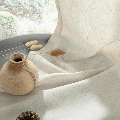 YoungsTex Extra Long Natural Linen Curtains 102 Inches Length - Image 8