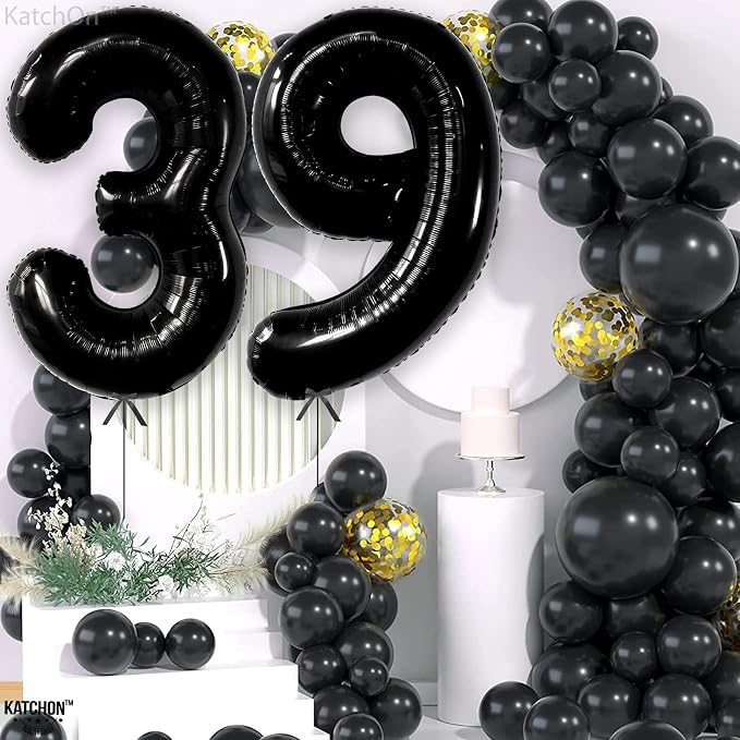 KatchOn Big 39 Balloons Numbers Black - Image 5