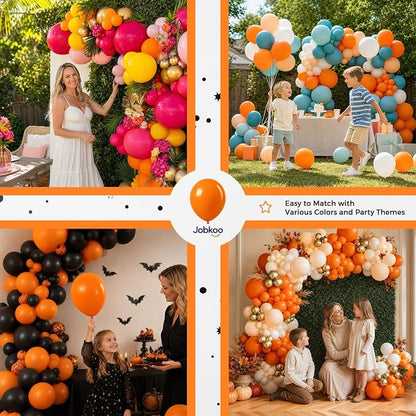 Jobkoo Orange Balloons 12 Inch - Image 6