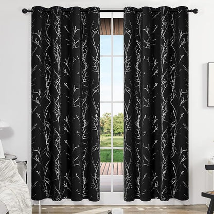 Deconovo Living Room Curtains 95 Inches Long, Thermal Insulated, Room Darkening - Image 2