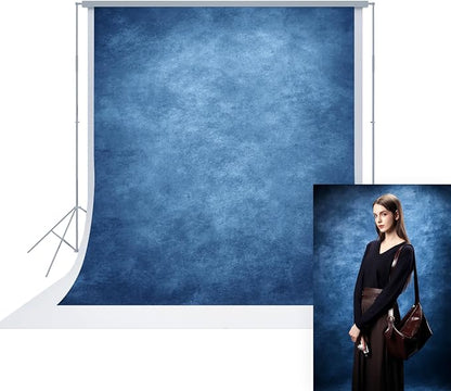 UrcTepics 8×16 ft Abstract Blue Fabric Photo Backdrops, Abstract Texture by UrcTepics