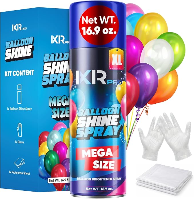 Balloon Shine Spray Set Instant High Shine Gloss by ixirpro