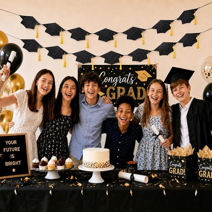 2026 Graduation Decorations, Pre-Strung Graduation Banner, Class of 2026 - Image 3