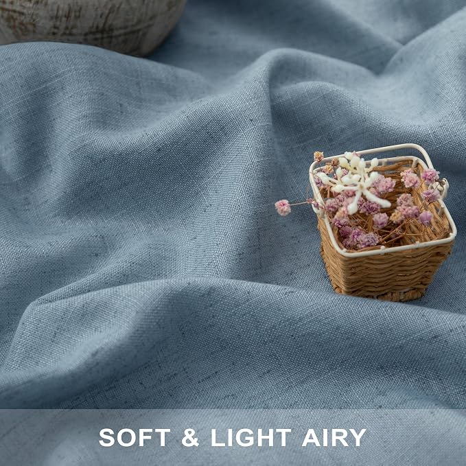 Light Blue Curtains 72 Inch Length - Image 3