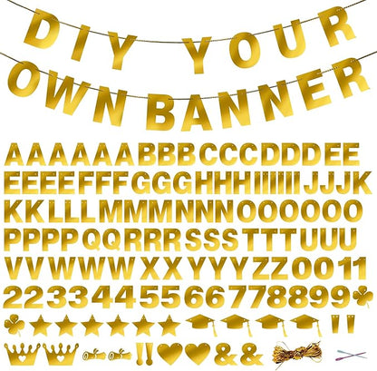131 PCS Custom Birthday Banner DIY Letter Banners Personalized Banner | Make by Unknown