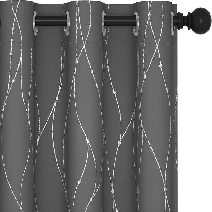 Deconovo Living Room Curtains 95 Inches Long, Thermal Insulated, Room Darkening by Unknown