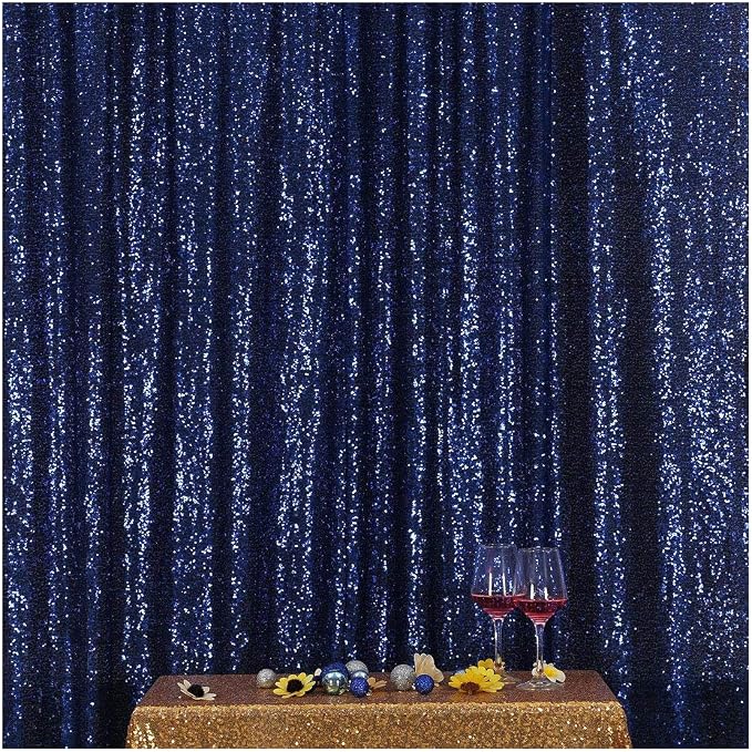 Poise3EHome 7FT x 7FT Sequin Photography Backdrop Curtain by Poise3EHome