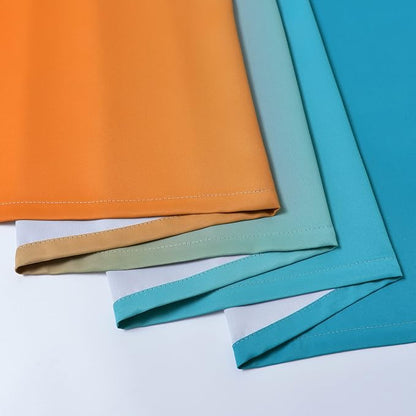 Yakamok Ombre Orange and Blue Curtains - Image 6
