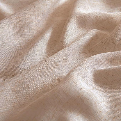 MIULEE Natural Beige Linen Curtains 52x96 Inch Long - Image 4