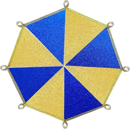 Royal Blue Gold Party Decorations Pennant Banner Flag Glitter Navy Blue and - Image 4