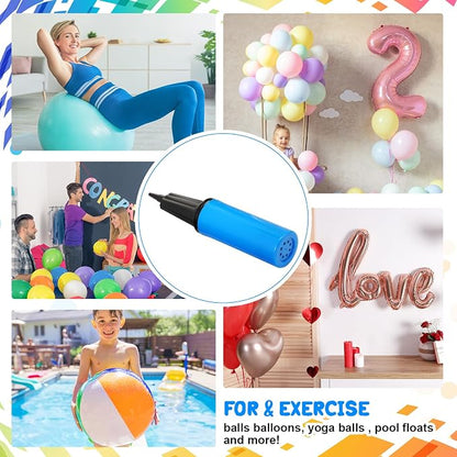 Honoson 16 Pcs 9 Inch Portable Hand Balloon Pump Hand Air Pump - Image 6