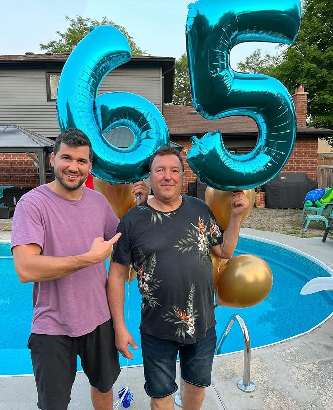 Light Blue Number 5 Balloon 40 Inch - Image 3