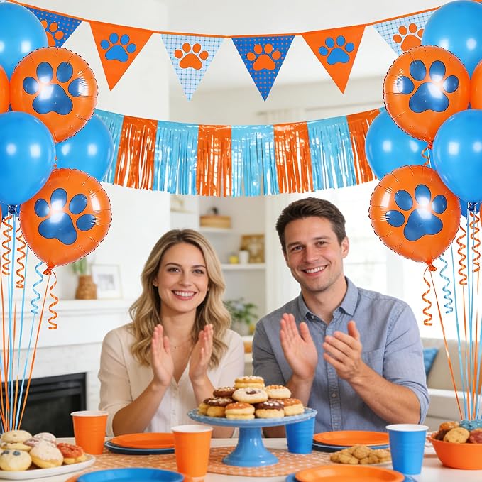 TONIFUL 500 Yards Blue and Orange Curling Ribbon Balloon String | Balloon - Image 6