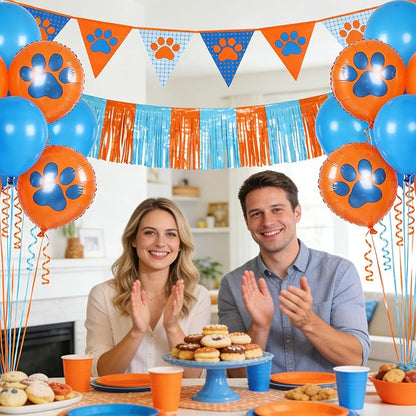 TONIFUL 500 Yards Blue and Orange Curling Ribbon Balloon String | Balloon - Image 6