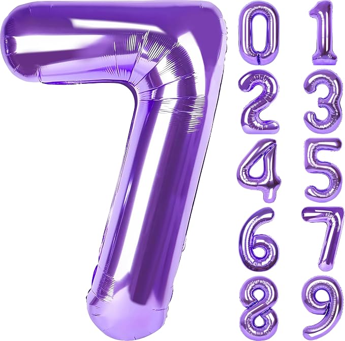 Number Balloons for Birthday Decorations by United-UnicornsParty