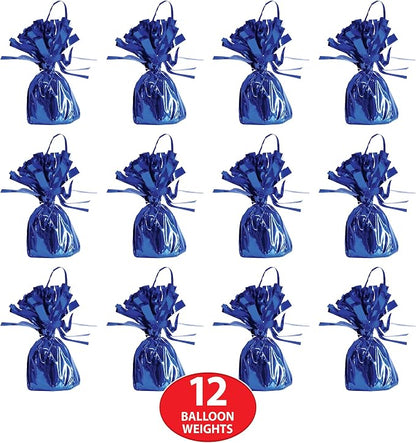 Beistle Metallic Wrapped Balloon Weights – 12 Pack, Party Decorations - Image 2