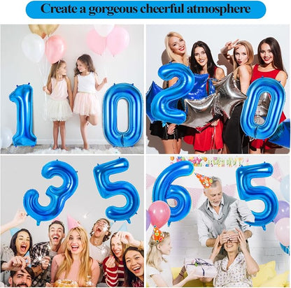 Number 63 Balloons for 63rd Birthday Party Decorations, 0-100 Large No.63 - Image 7