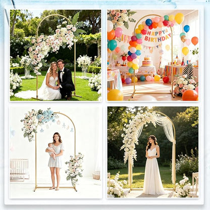 Metal Arch Backdrop Stand 7.2FT: Wedding Arch Frame - Image 6