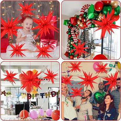 10 Pcs Star Balloons Explosion Balloons Foil Cone Balloon Magic - Image 6