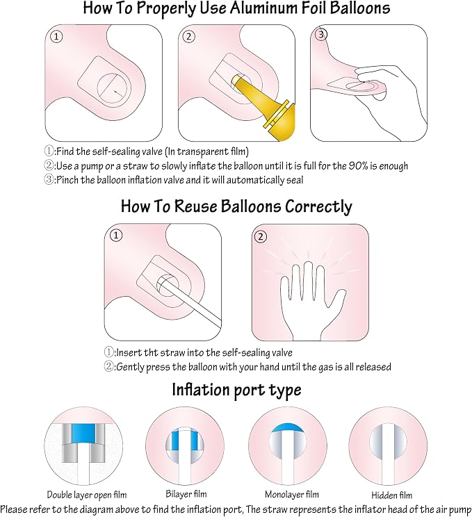 40 In Matte Pink Number Balloons Helium Foil Mylar Balloon Party Digital 90 | - Image 3