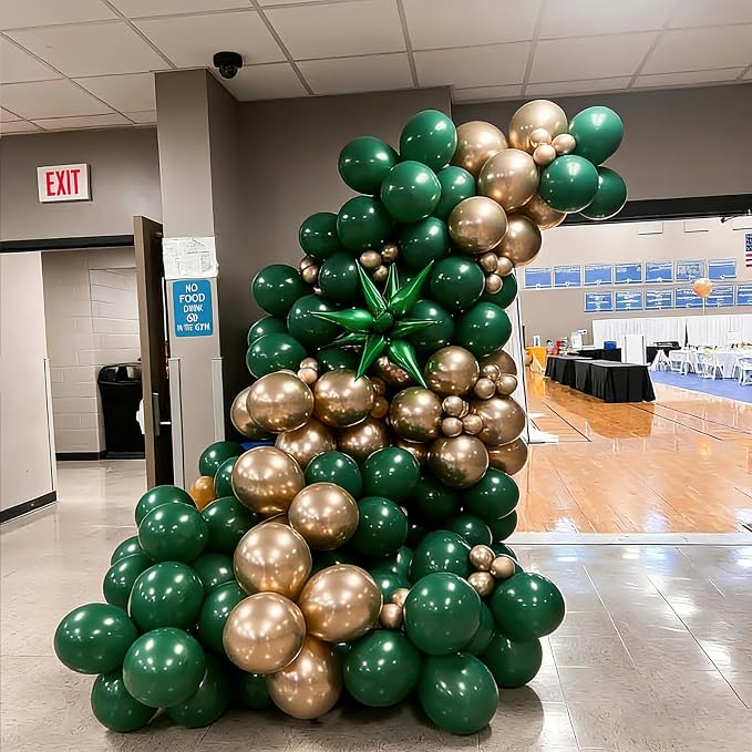 Lukiituke Green and Gold Balloon Arch Kit, St.Patrick's Day, Graduation - Image 7