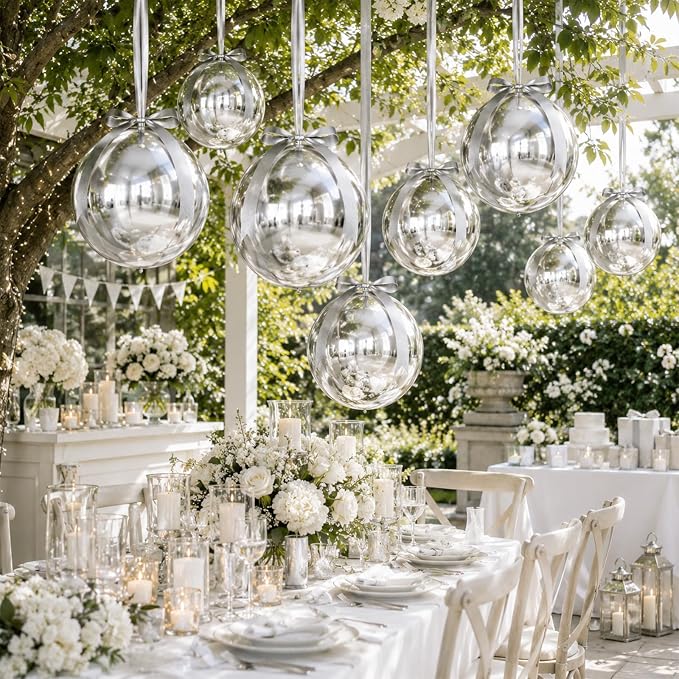 Silver Round Foil Balloons - Image 8