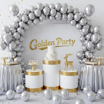 Silver Balloons, Baby Shower, Anniversary, Graduation, Wedding Decorations - Image 7