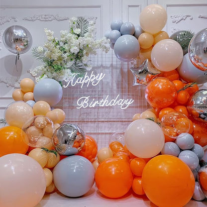 FOTIOMRG 110pcs Orange Balloon Garland Arch Kit, 18 12 10 5 inch Orange Latex - Image 4