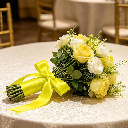 1In 30Yards Lemon Yellow Satin Ribbon - Image 9