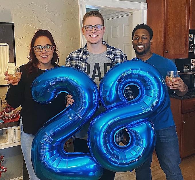 Navy Blue Number 50 Balloon 40 Inch - Image 7