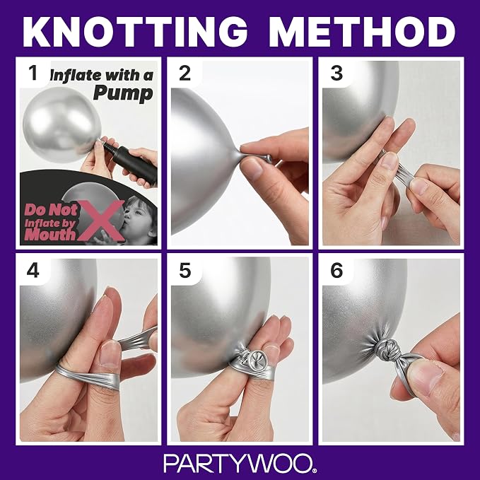 PartyWoo Dark Purple Balloons 99pcs Royal Purple Color 36 18 12 10 5 Inch | 36 - Image 8