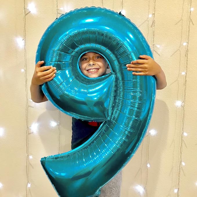Number Balloons Blue 9 Balloon 40 inch - Image 2
