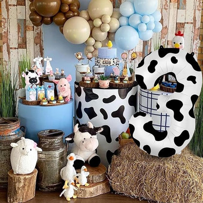 40 Inch Cow Print Balloon, Number 3 balloons Cow Balloons - Image 7