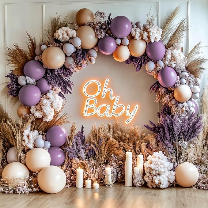 PartyWoo Dusty Purple Balloons 100pcs Lavender Lilac Dark Royal Purple Boho | - Image 5