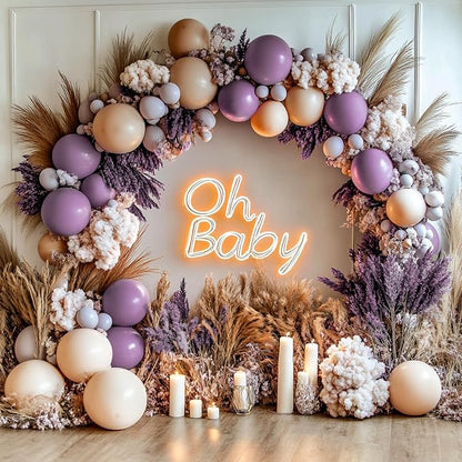 PartyWoo Dusty Purple Balloons 100pcs Lavender Lilac Dark Royal Purple Boho | - Image 5