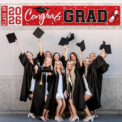2026 Graduation Yard Sign, Large Congrats Grad Yard Banner Class of 2026 Banner - Image 7