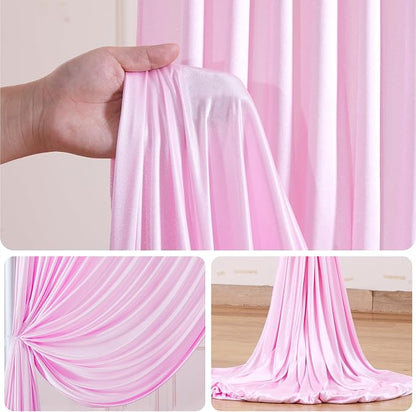 10x10ft Pink Glitter Backdrop Curtain - Image 8