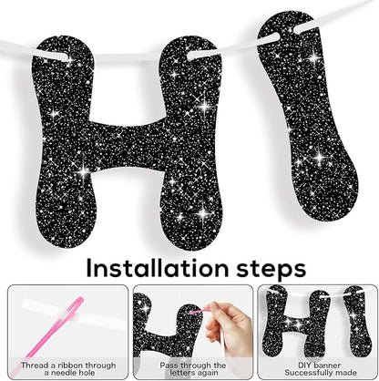 116PCS DIY Banner Customizable Birthday Banners Graduation Banner Custom Party - Image 3