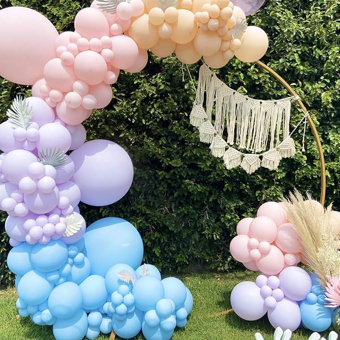 110pcs Pastel Blue Balloons 12 Inch Latex Balloon - Image 4