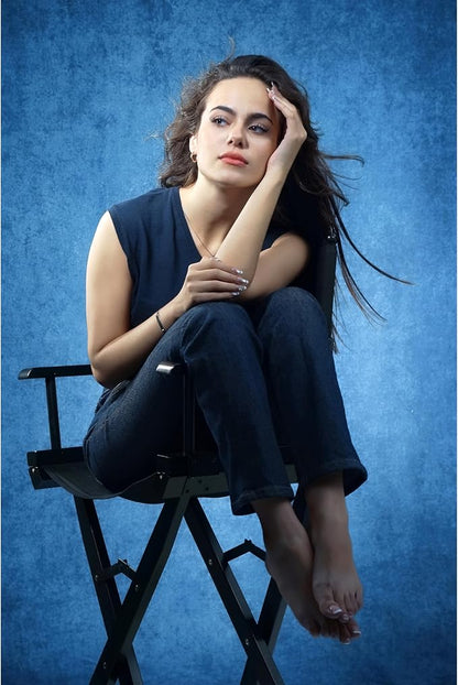 UrcTepics 6×8 ft Blue Fabric Photo Backdrops, Classic Abstract Texture Backdrop - Image 3