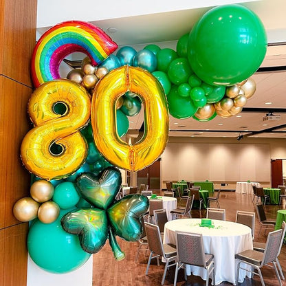 Voircoloria 90pcs Green Balloons Garland Arch Kit, 18 12 10 5 Inch | - Image 6