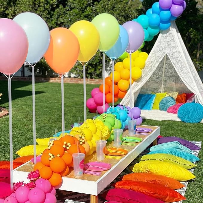 Seenelling 148 Pcs Back to School Rainbow Balloons Stand Table Centerpiece - Image 6
