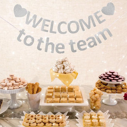 Pre-Strung Glitter Welcome to the Team Banner Welcome Banner Welcome Decorations - Image 4